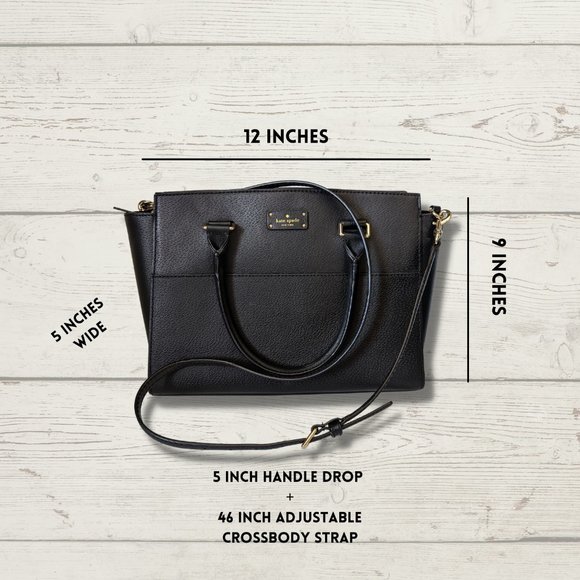 Kate Spade Black Leather Crossbody Bag - Picture 3 of 4